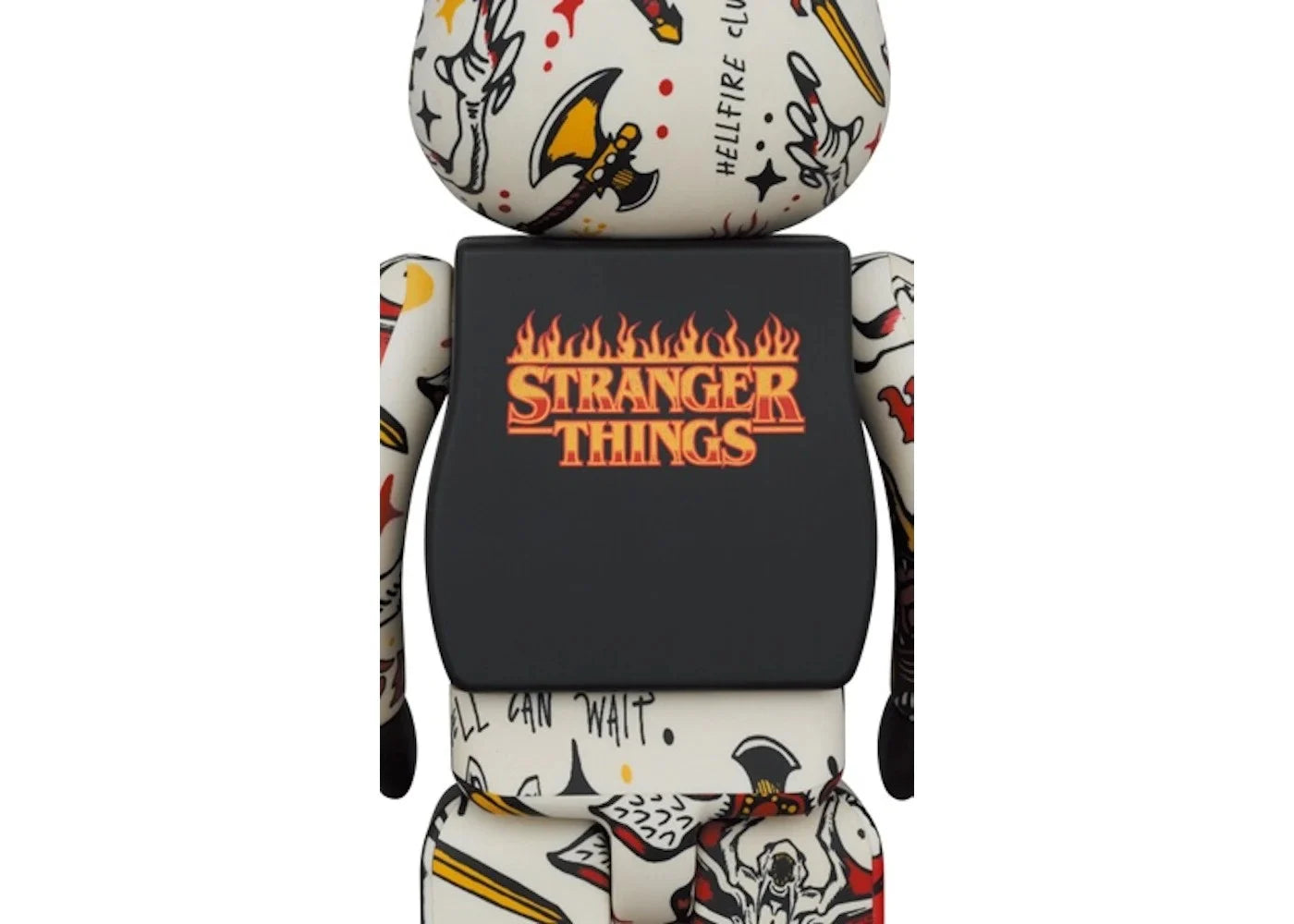 400% & 100% Bearbrick Set - Hellfire Club (Stranger Things)