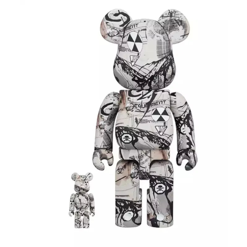 400% & 100% Bearbrick Set – Hiroki Tsukuda 2G Exclusive-Medicom Toy-Bearbrick