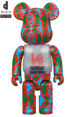 400% Bearbrick - Robert Indiana - LOVE