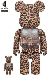 400% & 100% Bearbrick set - My First Bearbrick Baby (Leopard)