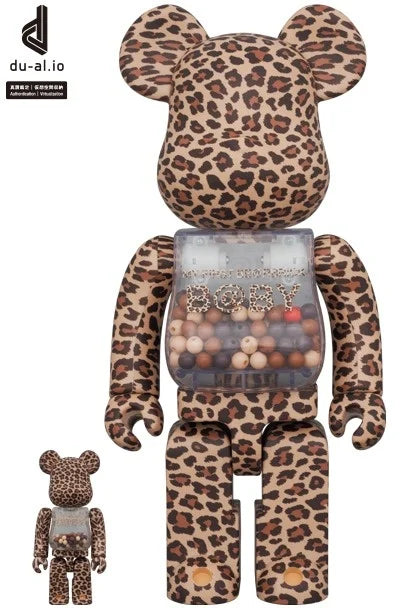 400% & 100% Bearbrick set - My First Bearbrick Baby (Leopard)