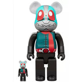 400% & 100% Bearbrick - Kamen Rider no. 2 + 1