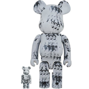 400% & 100% Bearbrick Set - Andy Warhol (Elvis Presley)